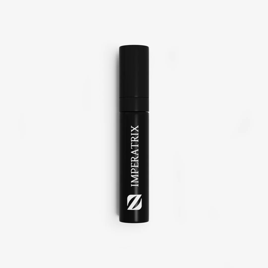 Czarny atomizer podróżny Olfazeta by Chogan Imperatrix 10 Years Edition, biała nazwa i logo Z na jasnoszarym tle