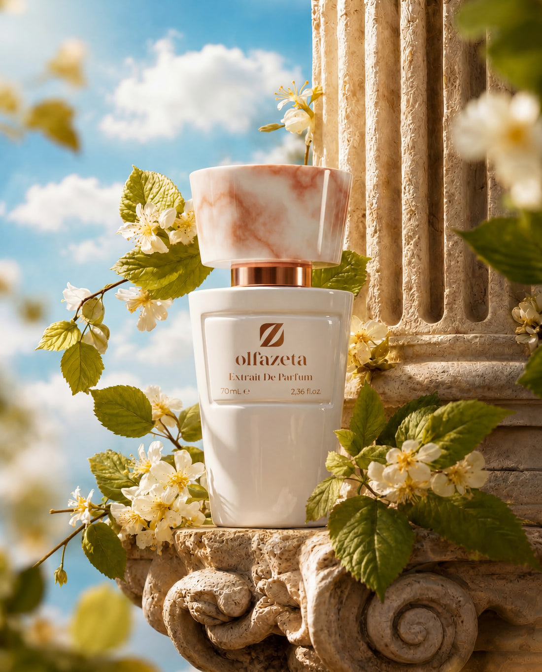 Olfazeta Millésime extrait de parfum flacon blanc
